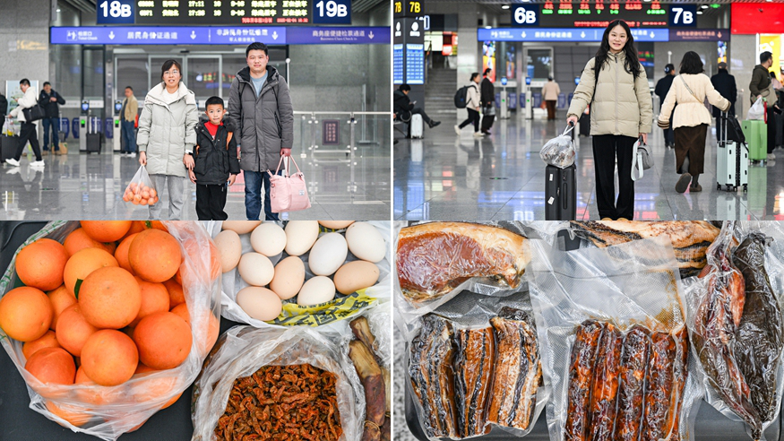 新春走基层丨离家的行囊装满爱与牵挂